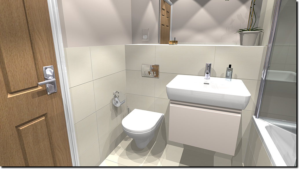 Village Ceramics Bathroom Design Render 3